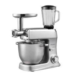 Royalty Line 3-i-1 köksmaskin 2100W / 7,5L hackare/mixer/röra - silver
