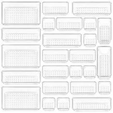 Förvaringslådor för kök/hem - 4 storlekar - Set med 25 st.