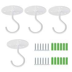 DN-189 klädhängare med 4 järnkrokar - Vit