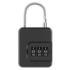Hänglås med 3-siffrigt kombinationslås - Svart