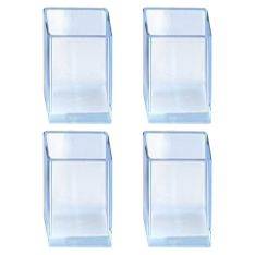 Silikonskydd för stolsben / Möbler - Fyrkantig 15x30mm - set om 4