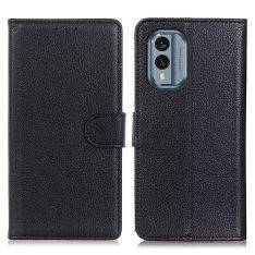 Nokia X30 5G - Läderfodral / Plånboksfodral - Svart