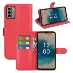 Nokia G22 - Läderfodral / Plånboksfodral - Röd