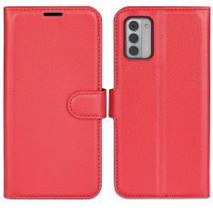 Nokia G42 - Läderfodral / Plånboksfodral - Röd