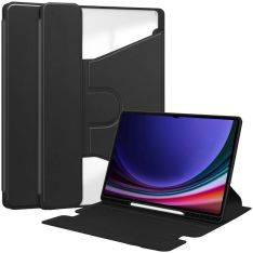 Samsung Galaxy Tab S10 Ultra - Läderfodral 360 grader roterbar - Svart