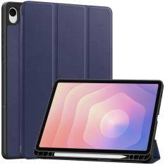 Samsung Galaxy Tab S11 - Tri-Fold läderfodral - Röd