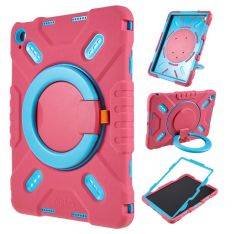 iPad 11 A16 (2025) / iPad 10.9 (2022) - PEPKOO shockproof 360 graders roterbart skal - Rosa