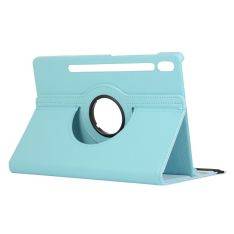 Samsung Galaxy Tab S9 Ultra / Tab S8 Ultra - Läderfodral 360 grader roterbar - Ljusblå