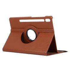 Samsung Galaxy Tab S9 Ultra / Tab S8 Ultra - Läderfodral 360 grader roterbar - Brun