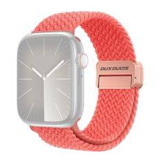 Dux Ducis Mixture Pro - Apple Watch 9/8/7/6/5/4/3/2/1/SE - 41/40/38mm - Magnetisk textil armband - Guava