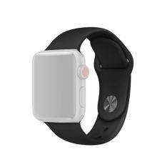 Apple Watch 9/8/7/6/5/4/3/2/1/SE - 45/44/42mm / Watch Ultra / Ultra 2 - Silikon klockarmband - Svart