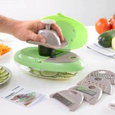 Choppie Expert 5-i-1 Chopper & Mandolin med blad av rostfritt stål - med recept
