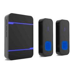 Trådlös utomhusdörrklocka inklusive inomhusdörrklocka - Vattentät - Set om 2 dörrklockor