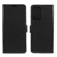 Samsung Galaxy A72 - AZMARO fodral / plånbok i äkta läder - Svart