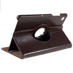 Samsung Galaxy Tab A8 10.5 (2021) - Azmaro äkta läderfodral 360 grader roterbart - Brun