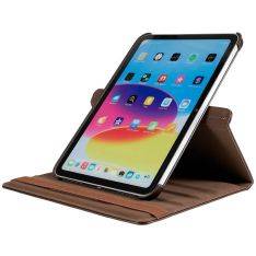 iPad 11 A16 (2025) / iPad 10.9 (2022) - Azmaro äkta läderfodral 360 grader roterbart - Brun