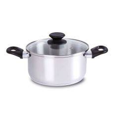 Royal Gryta i rostfritt stål - 3,5 L - Inkl. glaslock med ånghål