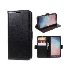 Samsung Galaxy S20 / S20 5G - AZMARO Äkta Läderfodral / plånboksfodral - Svart
