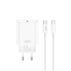 USB-C PD SNABBladdare 20W Inkl. USB-C till USB-C-kabel - Vit