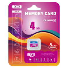 XO 4GB Micro SDHC-minneskort – Class 10