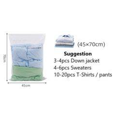 Vakuumpåse för kläder m/smartventil (1 st) - stl 70*45 cm