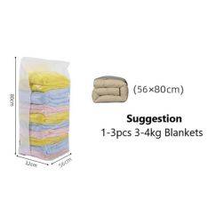 Vakuumpåse för kläder m/smartventil (1 st) - stl 80*56cm