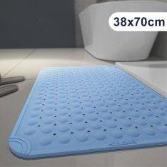 Square TPE Badrumsmatta 70 x 38 cm - Halkfri - Blå