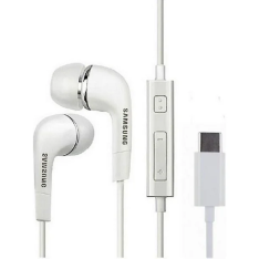 Original Samsung EHS64AVFWE Hörlurar med USB-C-kontakt - Vita