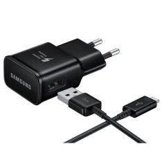 Original Samsung EP-TA20EBE USB laddare / adapter 15W inkl. USB-C-kabel - Svart
