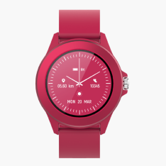 Forever smartwatch CW300 - Vattentät, sportlägen, Blodtryck - Danska språket - Magenta