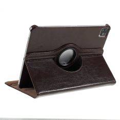 iPad Pro 11 (2022/2021/2020/2018) - Azmaro äkta läderfodral 360 grader roterbart - Brun