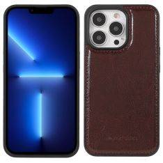 iPhone 13 Pro - Azmaro Original skal/fodral i äkta läder - Brun