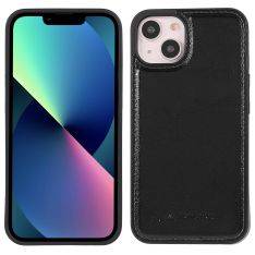 iPhone 13 mini - Azmaro Original skal/fodral i äkta läder - Svart