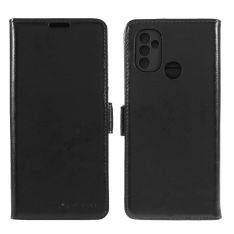 OnePlus Nord N10 - AZMARO fodral/plånbok i äkta läder - Svart