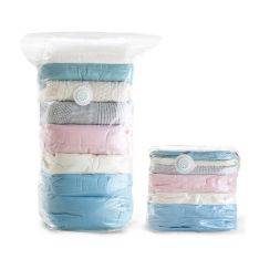 Vakuumpåse för täcken, filtar, kläder m/smartventil (1 st) - stl 100*80*38cm