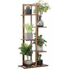 Bambubokhylla med 5 hyllor - Stl 45x22x103cm